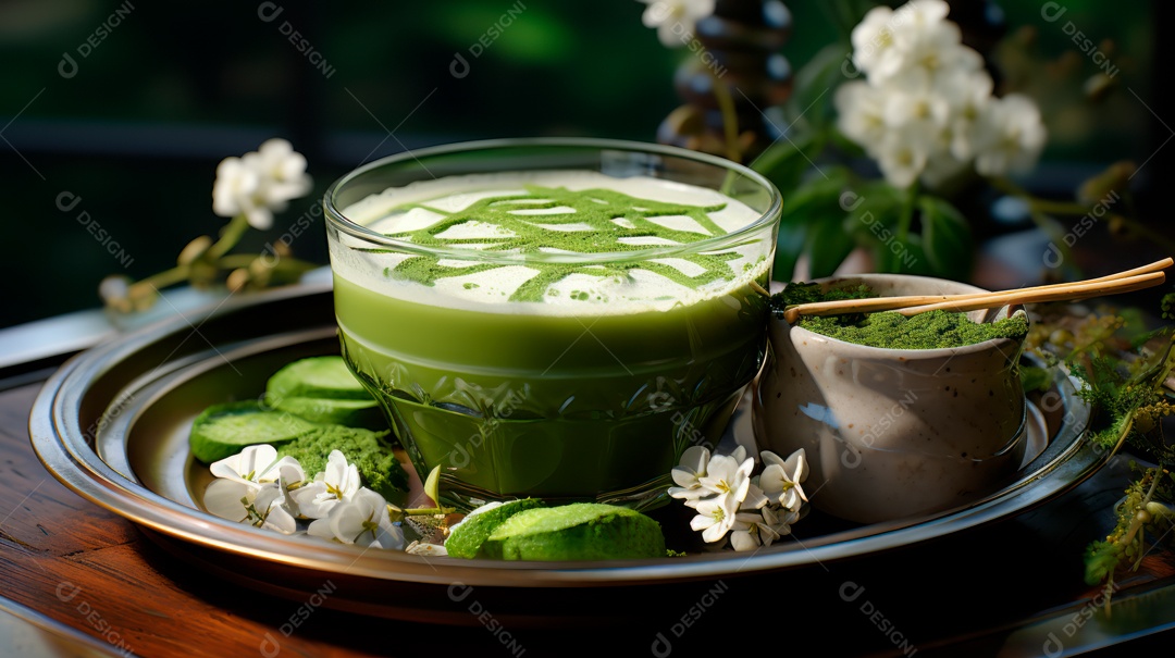 Xícara de copo sobre uma mesa.