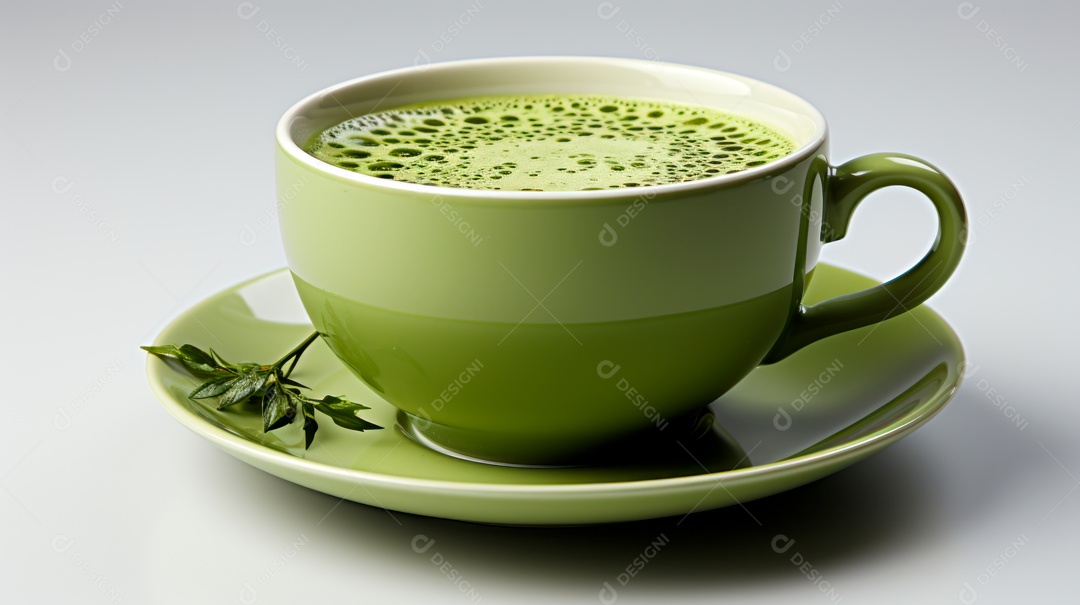 Xícara de copo sobre uma mesa.