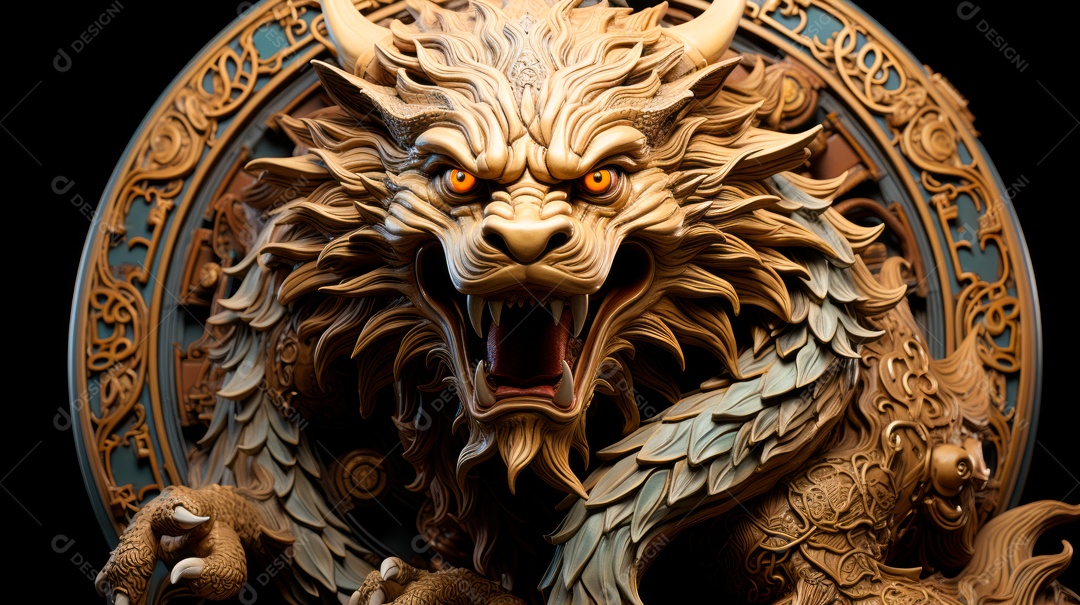 Dragão Ano Novo Chinês, 10 de fevereiro, IA generativa.