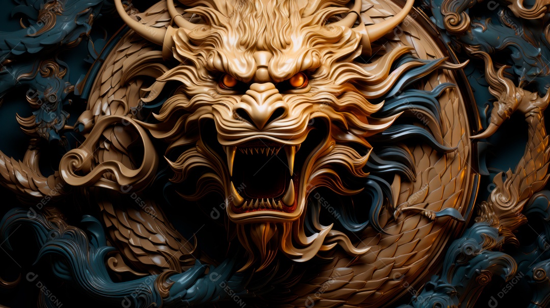 Dragão Ano Novo Chinês, 10 de fevereiro, IA generativa.