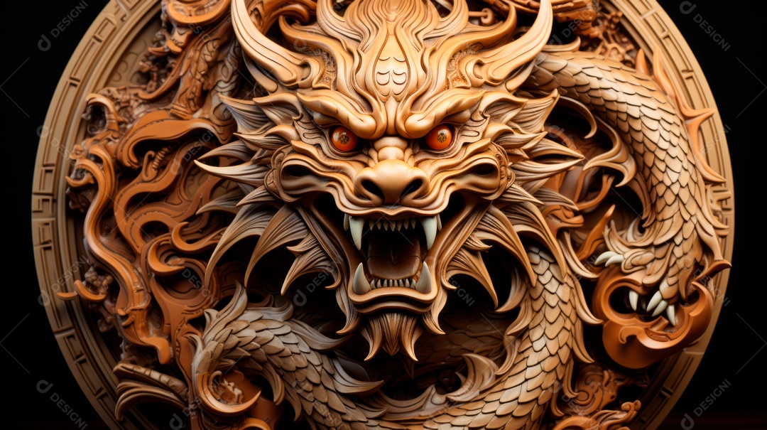 Dragão Ano Novo Chinês, 10 de fevereiro, IA generativa.