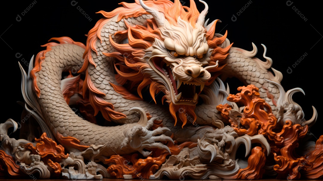 Dragão Ano Novo Chinês, 10 de fevereiro, IA generativa.