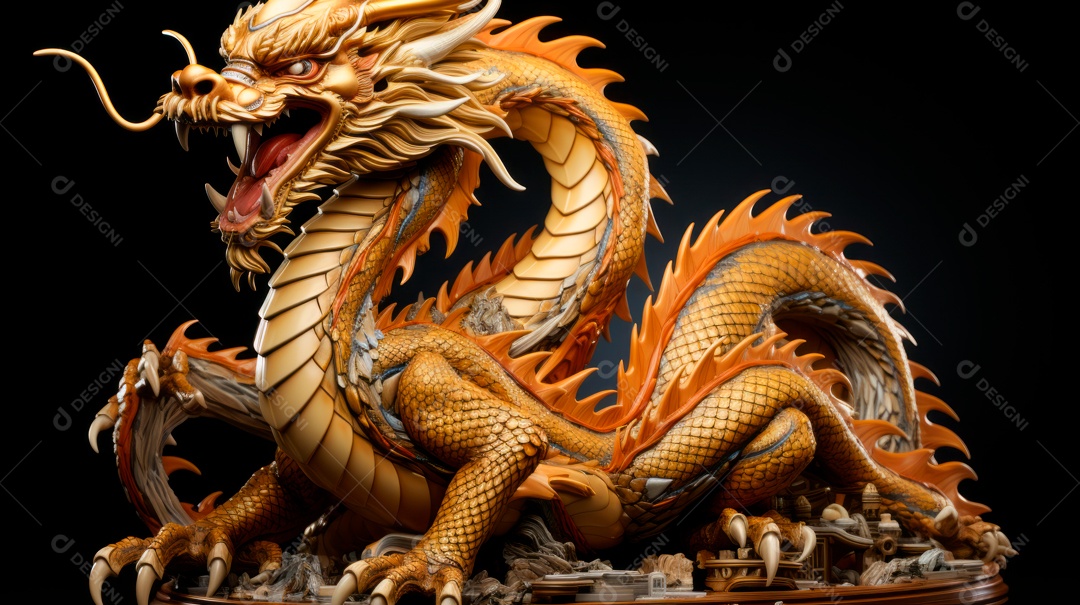 Dragão Ano Novo Chinês, 10 de fevereiro, IA generativa.