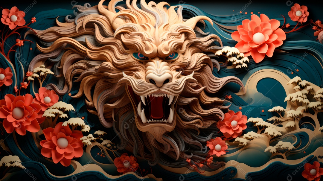 Dragão Ano Novo Chinês, 10 de fevereiro, IA generativa.