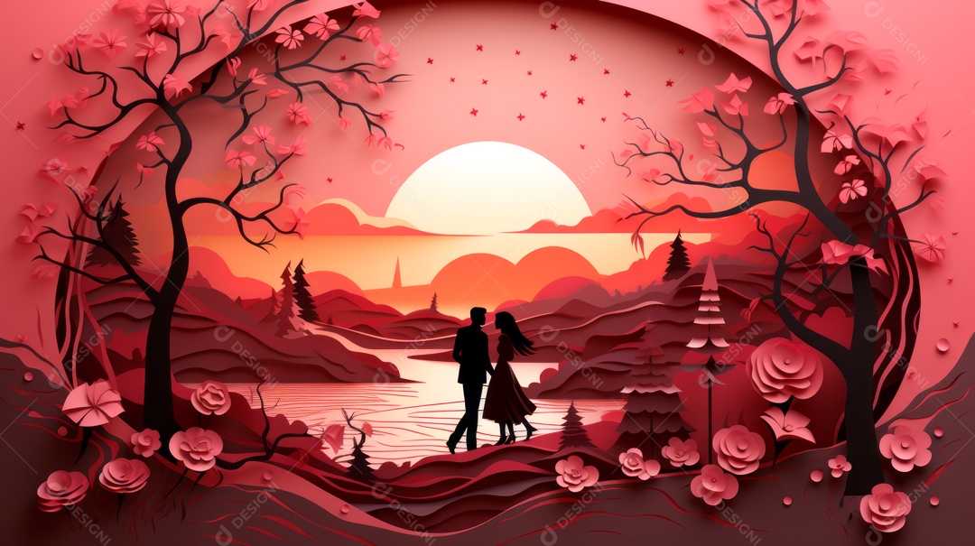 Ano Novo Chinês, 10 de fevereiro, estilo de corte de papel, vetor.