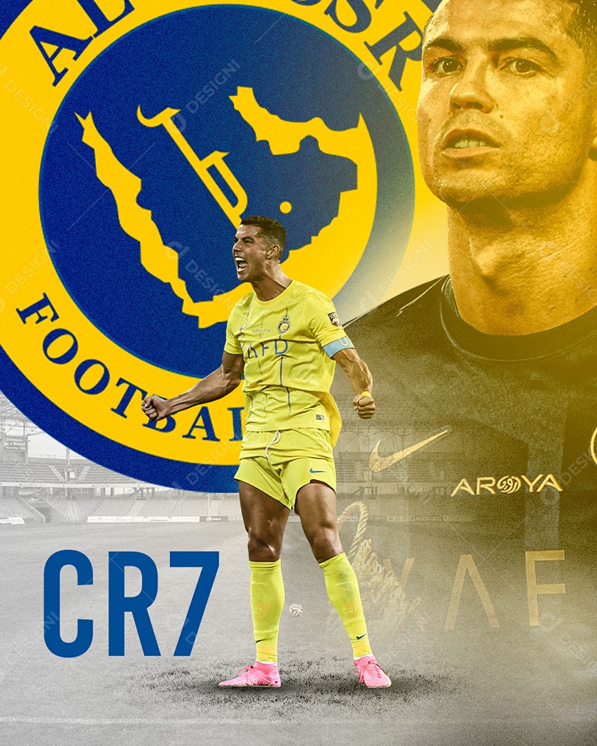 Social Media Flyer Futebol CR7 Cristiano Ronaldo PSD Editável