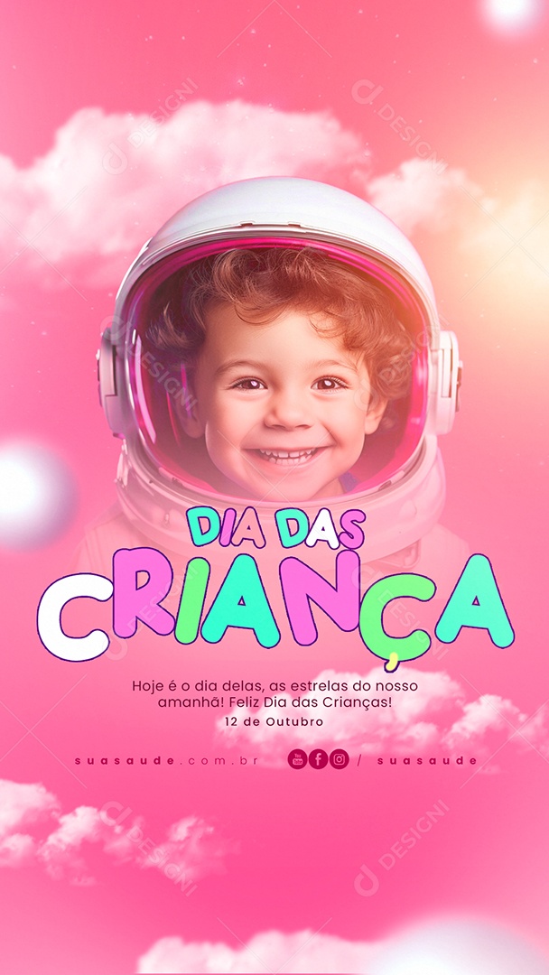 Story Dia Das Crianças 12 de Outubro Social Media PSD Editável