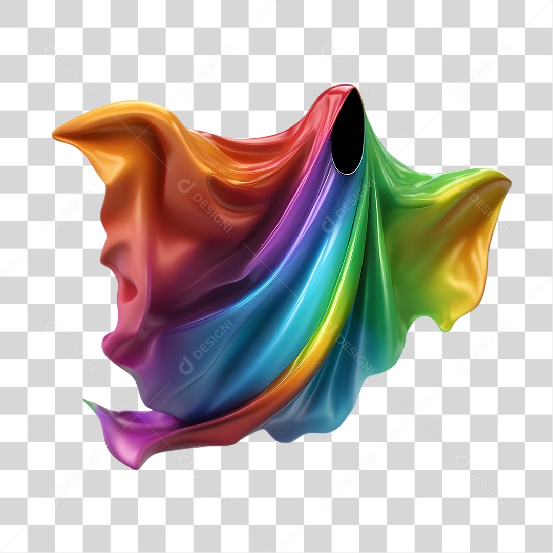 Fantasma de Halloween Elemento 3D para Composição PNG Transparente