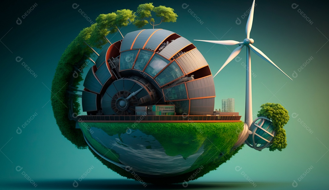 ESG energia verde indústria sustentável Meio Ambiente.