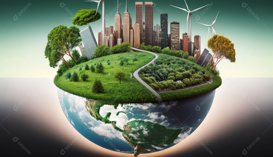 ESG energia verde indústria sustentável Meio Ambiente.