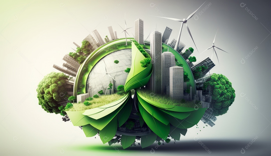 ESG energia verde indústria sustentável Meio Ambiente.