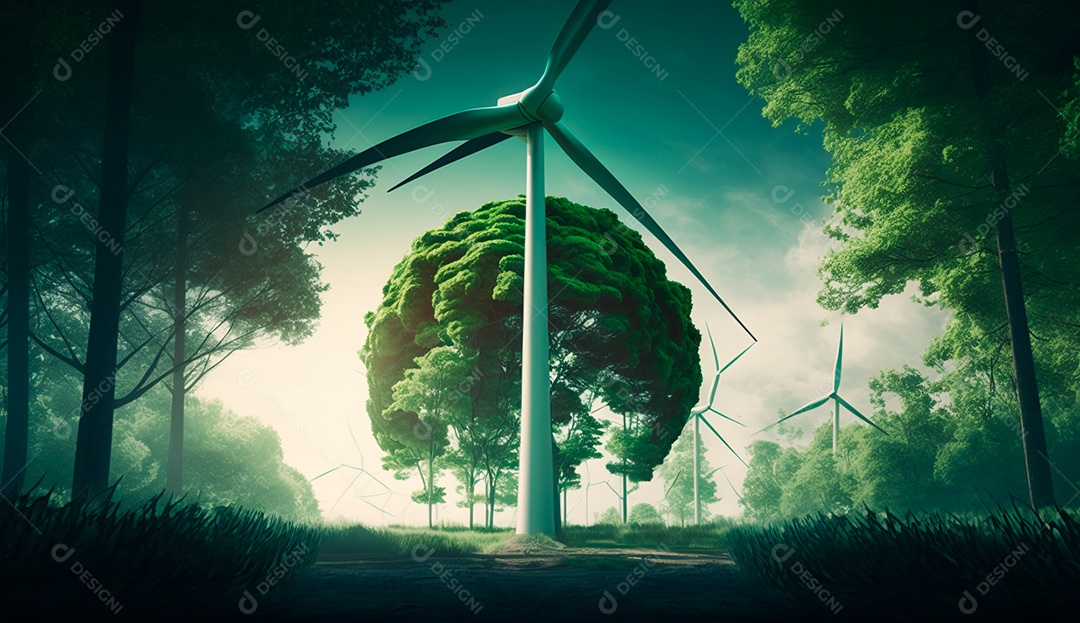 ESG energia verde indústria sustentável Meio Ambiente.