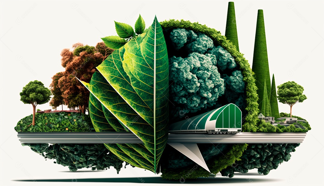 ESG energia verde indústria sustentável Meio Ambiente.