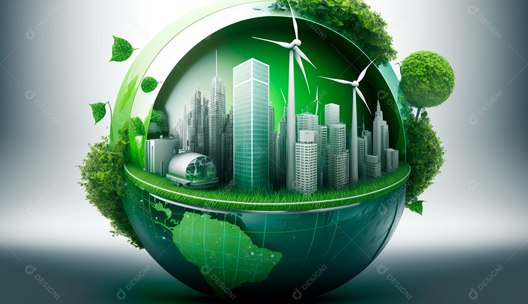 ESG energia verde indústria sustentável Meio Ambiente.