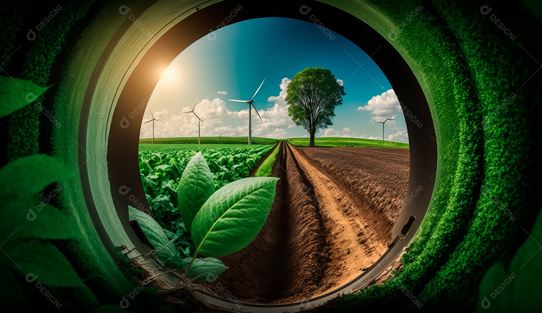 ESG energia verde indústria sustentável Meio Ambiente.