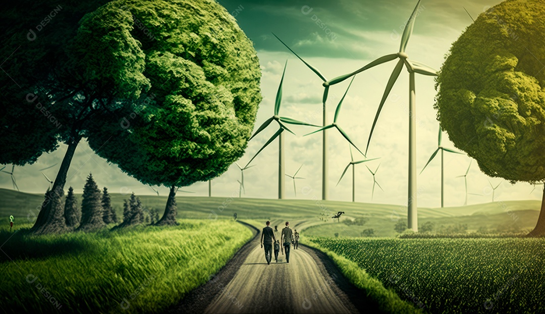 ESG energia verde indústria sustentável Meio Ambiente.