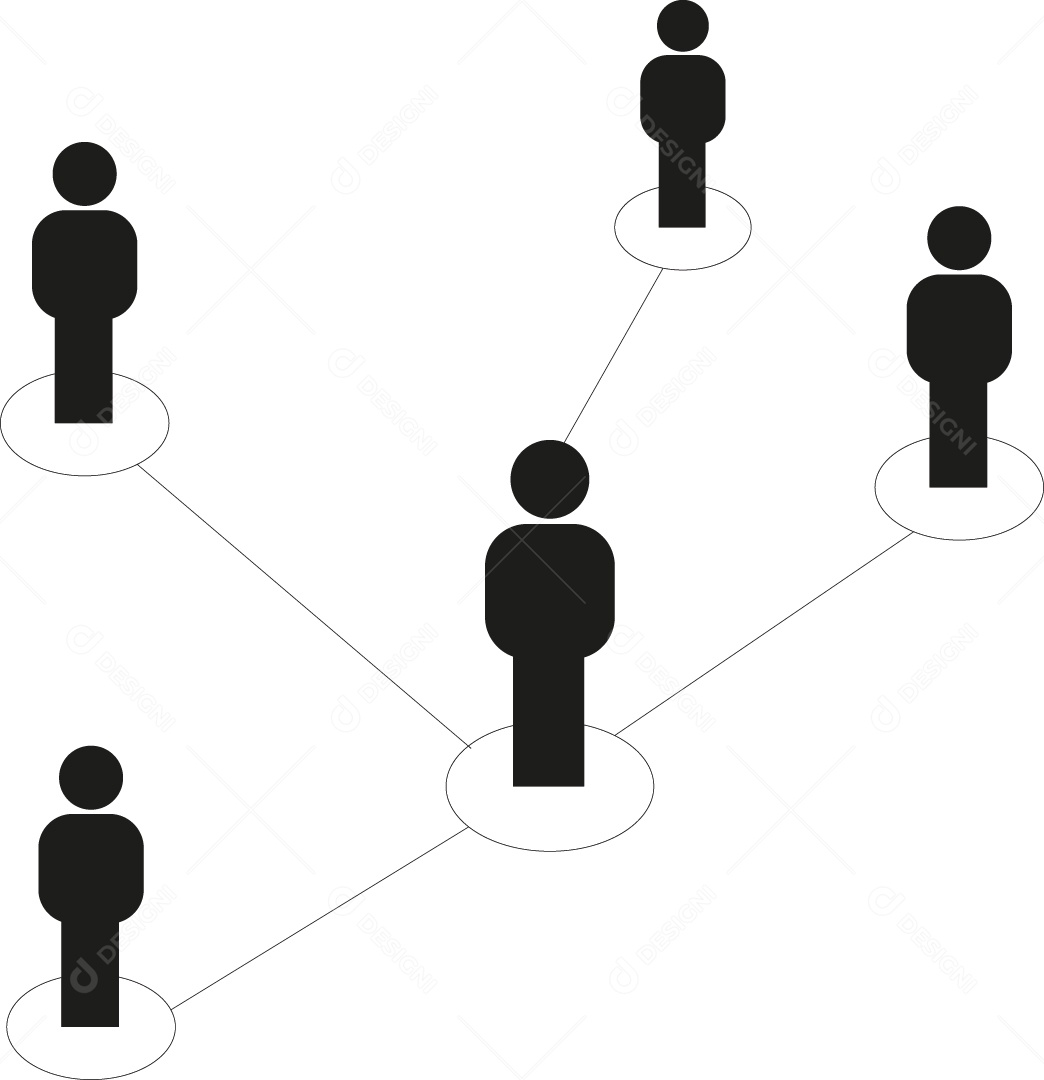 Conecção de Pessoas Vetor EPS