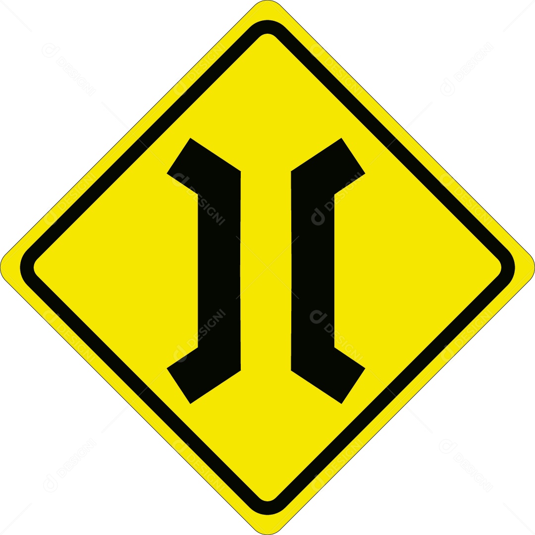 Placa de Ponte Sobre Rio Vetor EPS