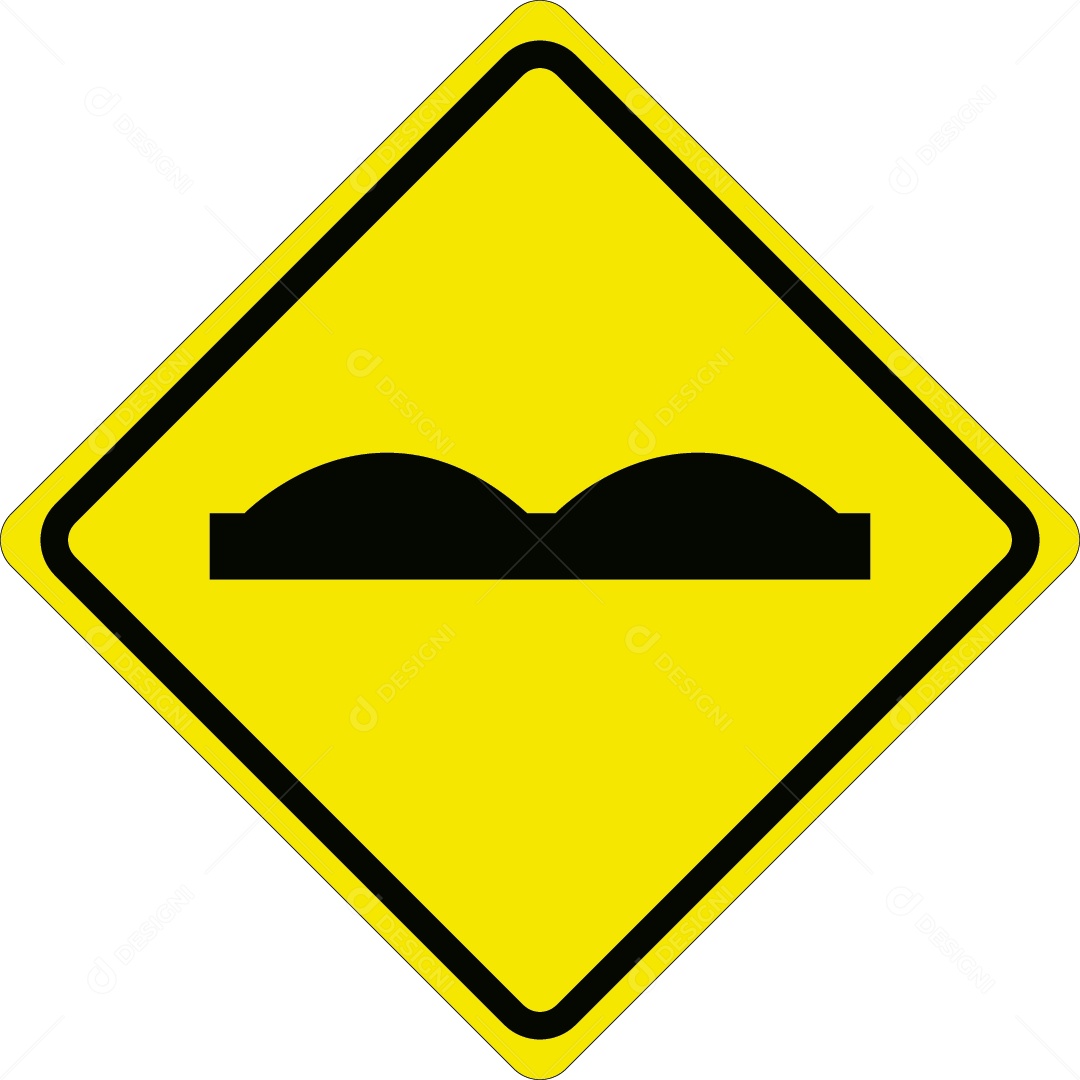 Placa de Estrada Irregular Ilustração Vetor EPS