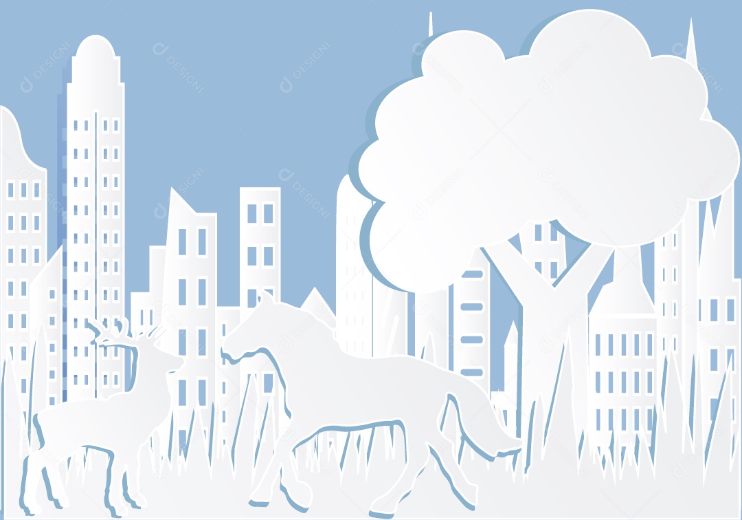 Cidade Ilustração Vetor EPS