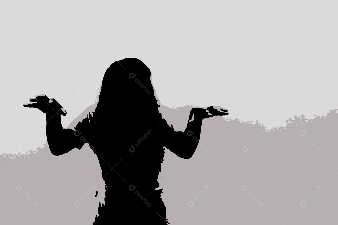 Silhueta de uma Mulher Vetor EPS