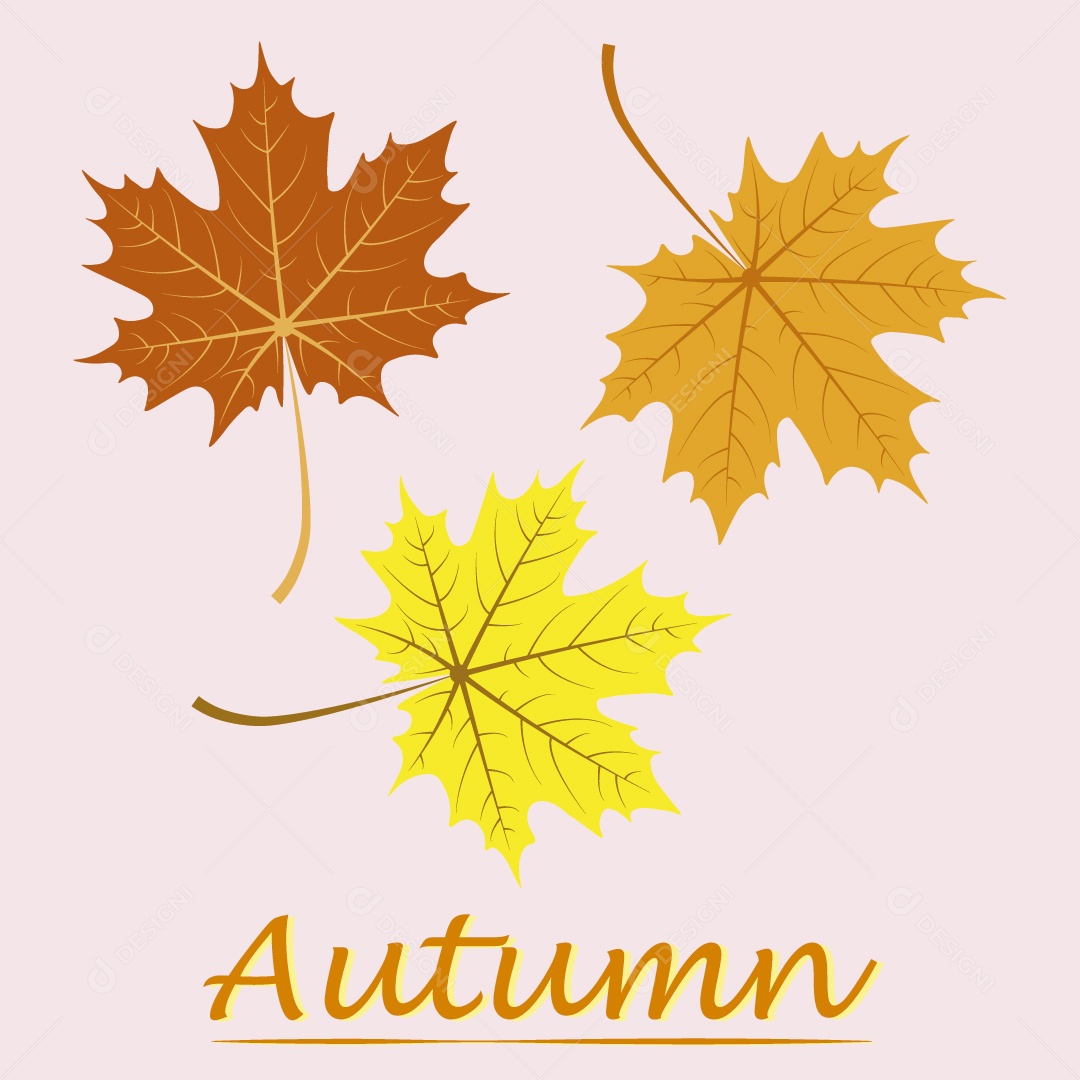 Background Outono Ilustração Vetor EPS