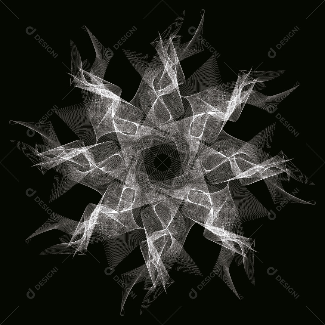 Mandala Desenho Abstrata Vetor EPS