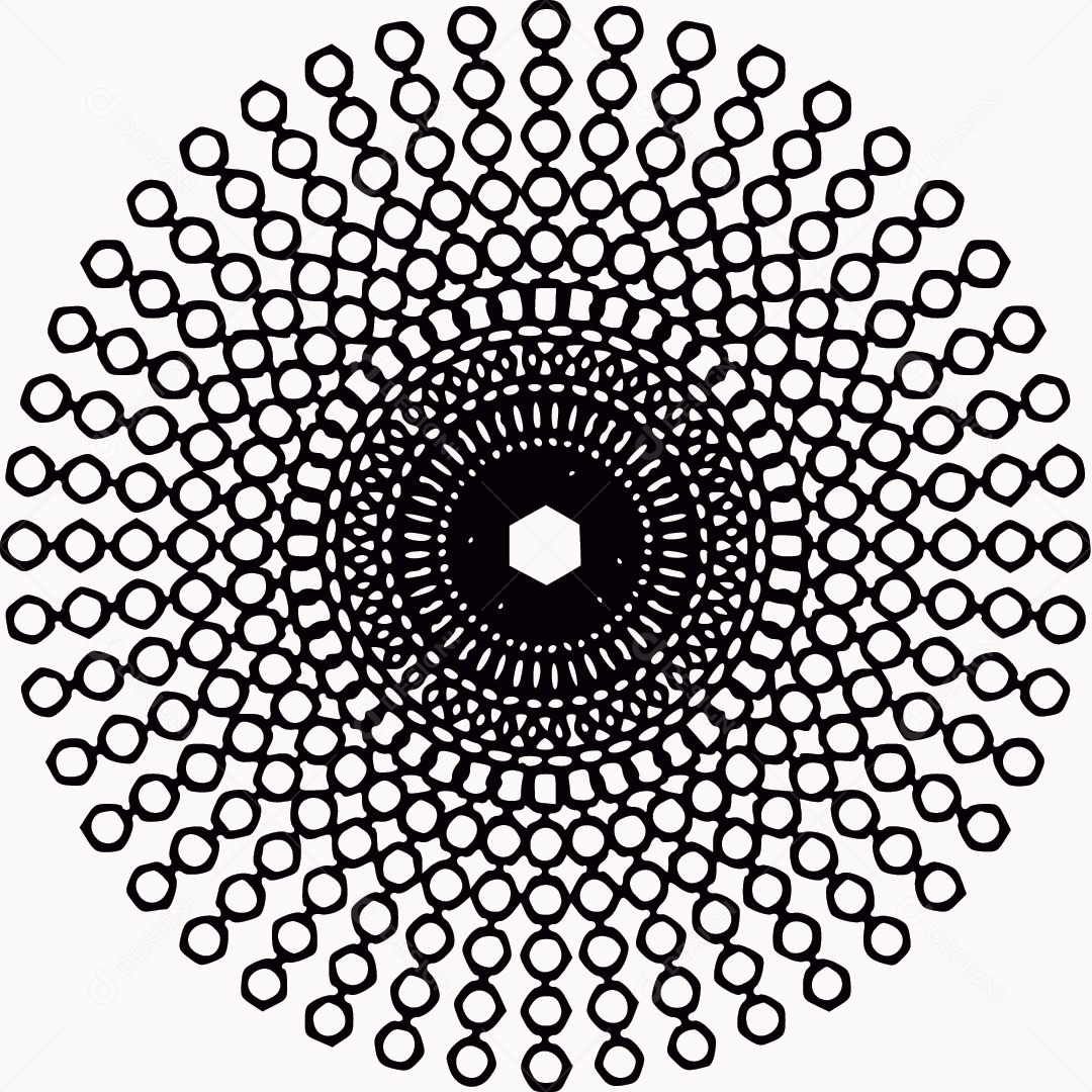 Mandala Desenho Vetor EPS