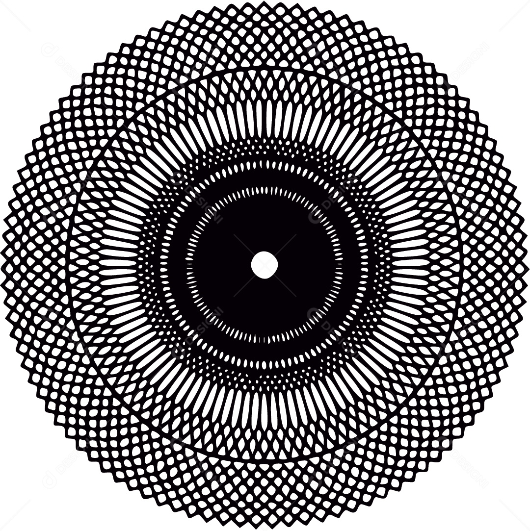 Mandala Desenho Vetor EPS