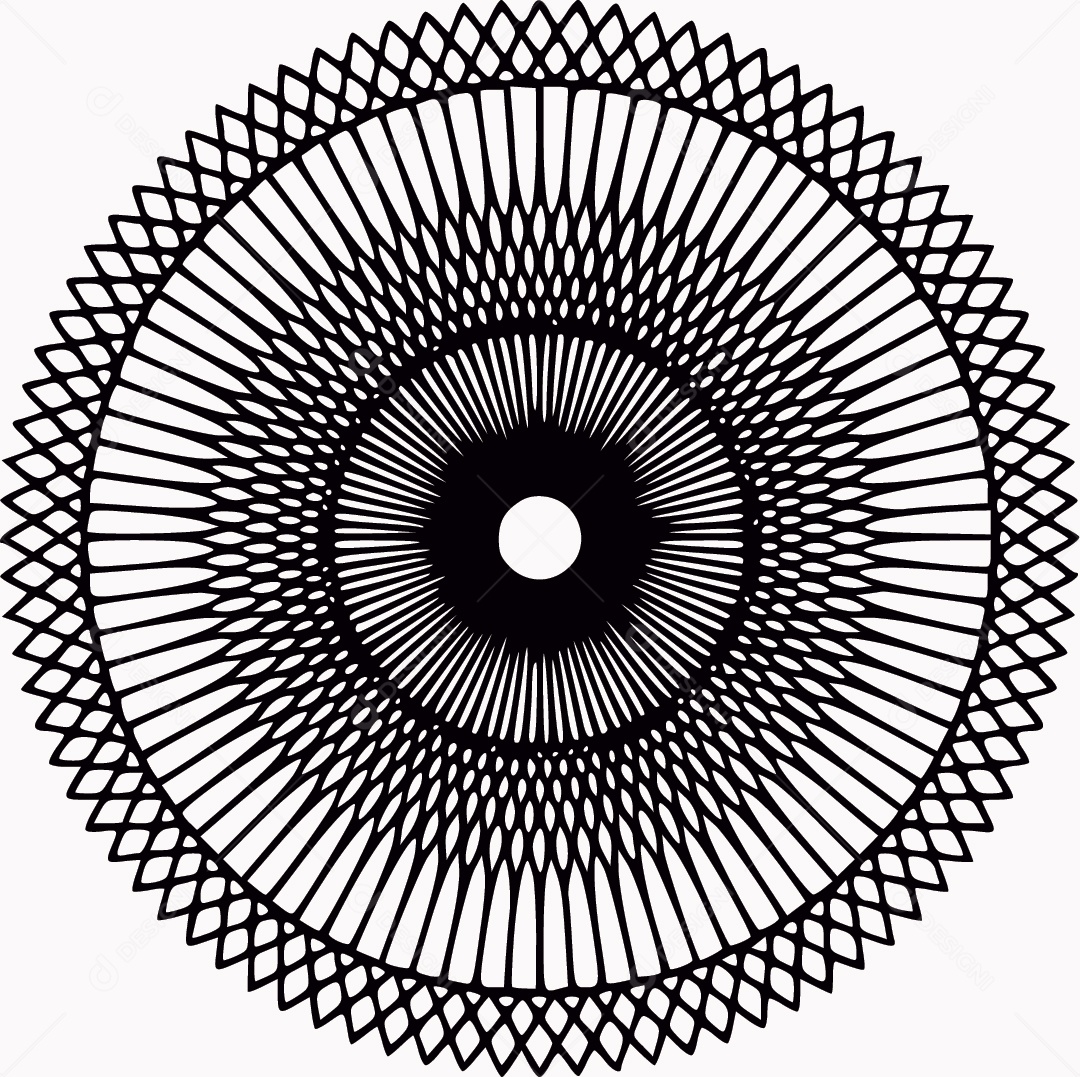 Mandala Desenho Vetor EPS