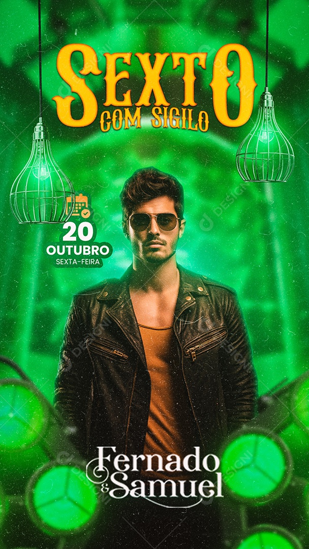 Story Flyer Sexto com Sigilo Fernado & Samuel Social Media PSD Editável