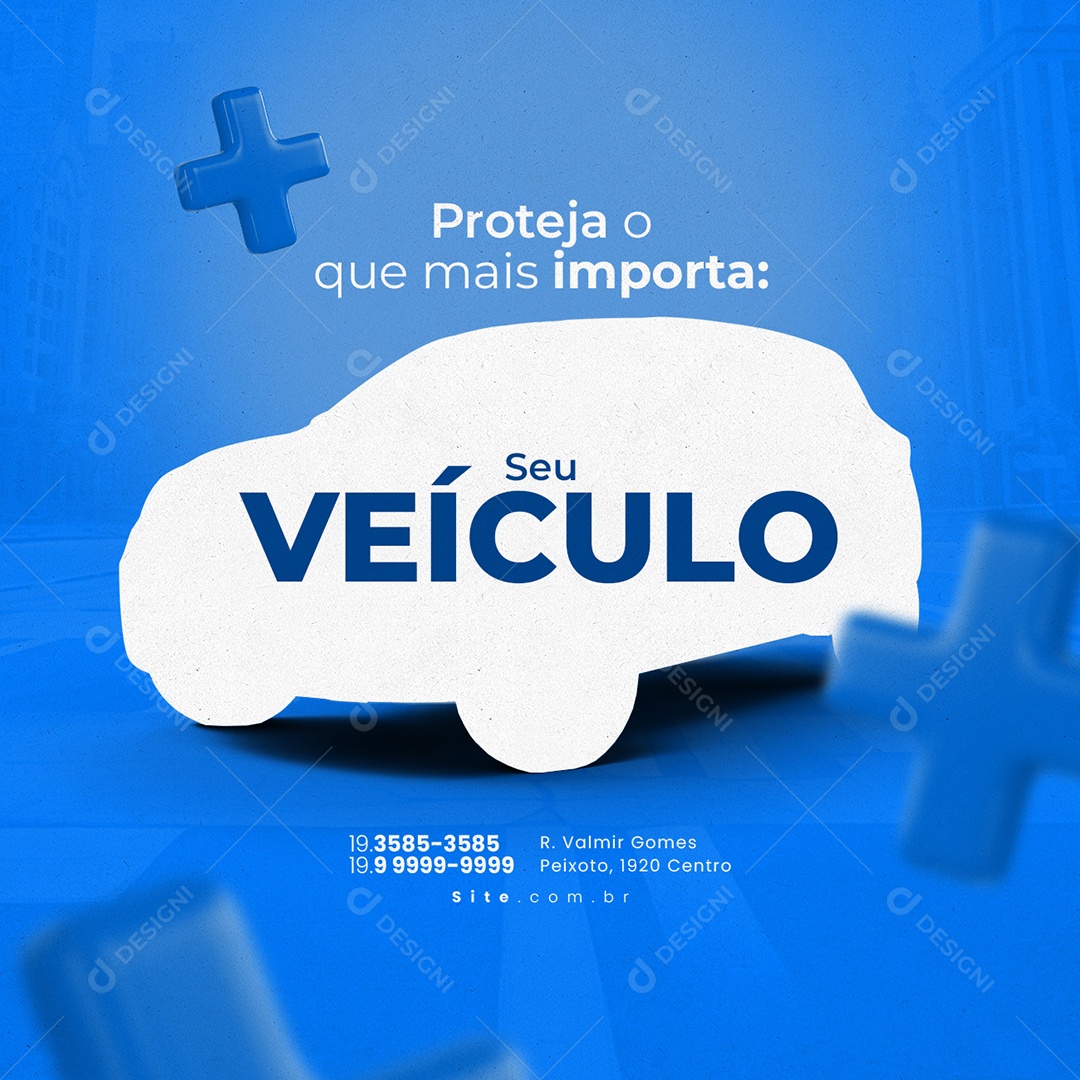 Rastreamento Veicular Proteja o que Mais Importa seu Veículo Social Media PSD Editável