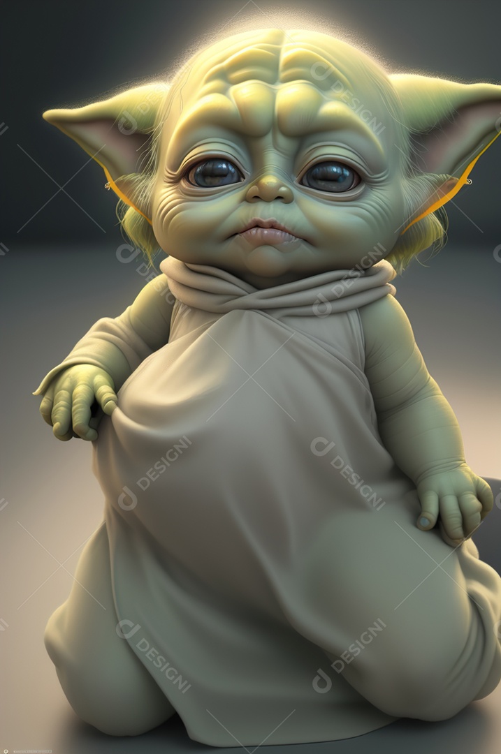 Ilustração Baby Yoda