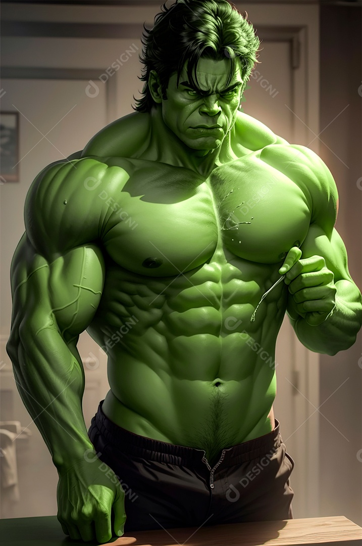 Ilustração do hulk