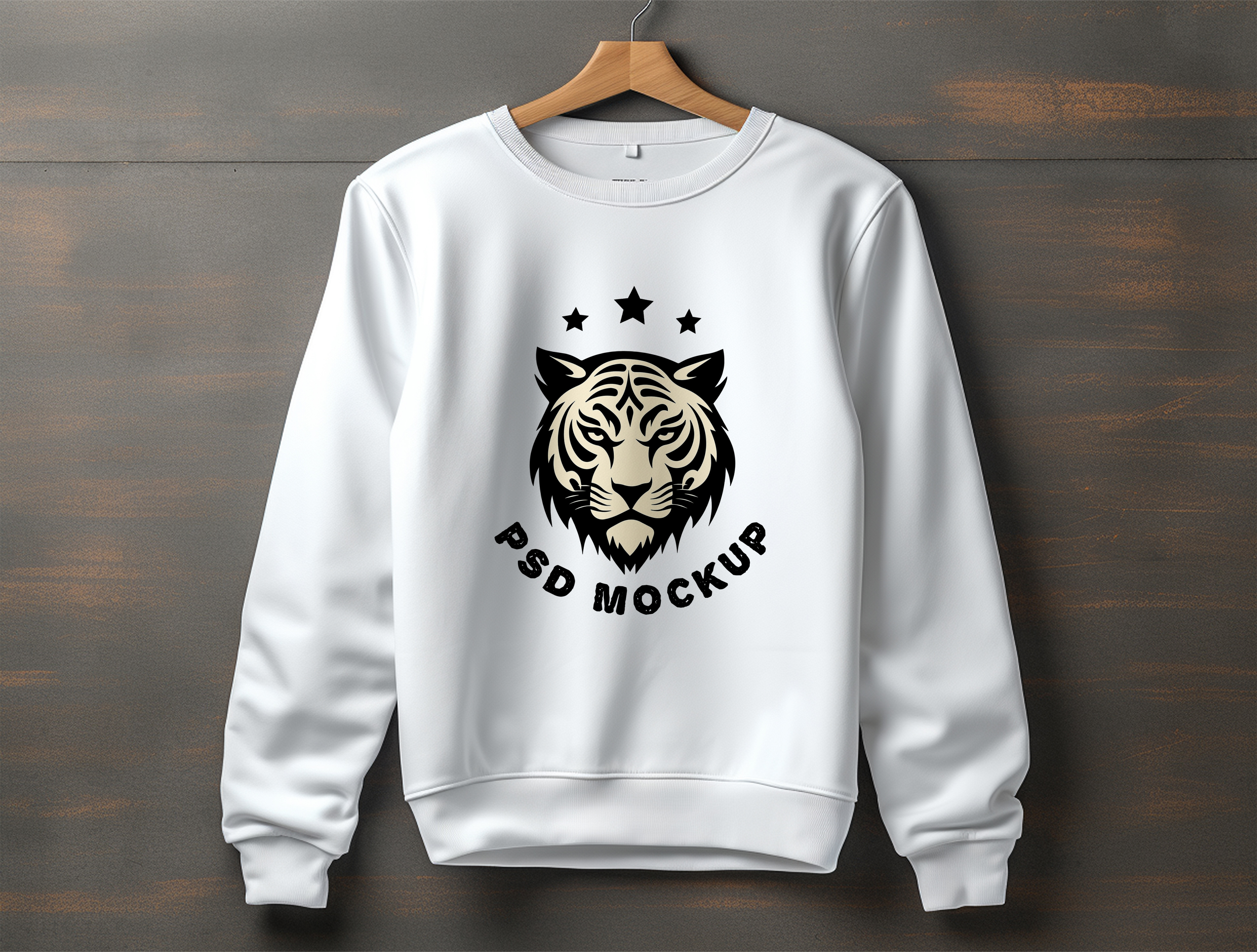 Mockup Moletom Branco PSD Editável