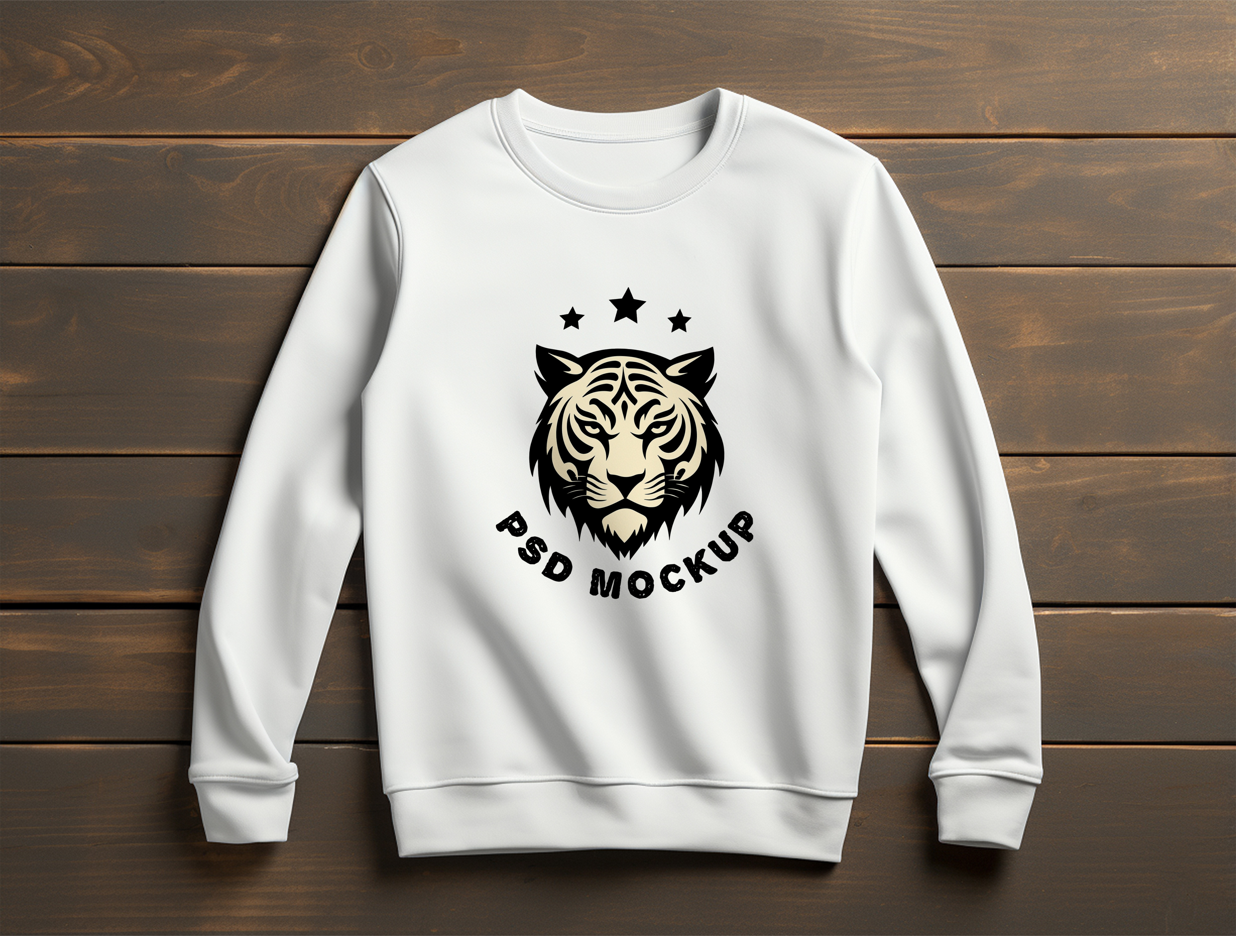 Mockup de Moletom Branco PSD Editável