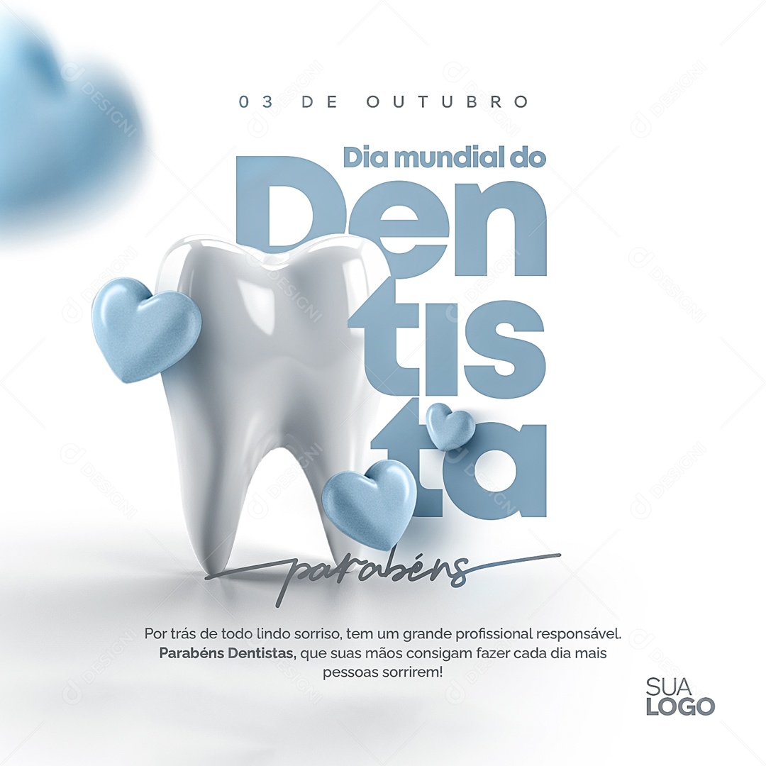 Social Media Dia Munidla Do Dentista 03 de Outubro PSD Editável