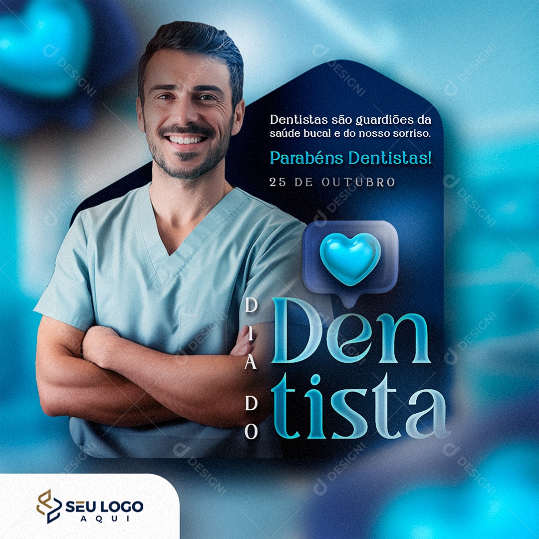 Social Media Dia Do Dentista Saúde Bucal PSD Editável