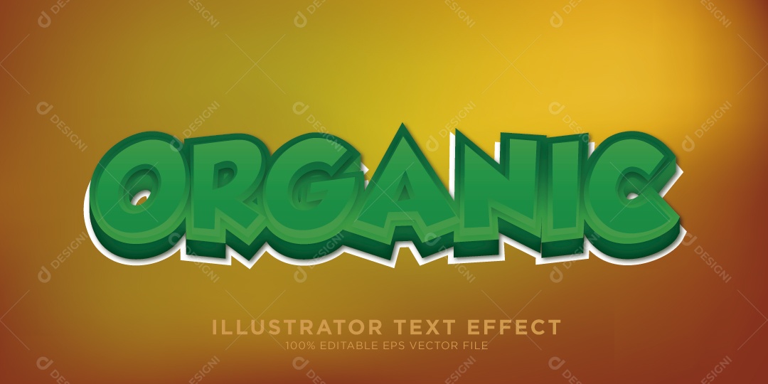 Efeito de Texto Ilustração Vetor EPS Editável