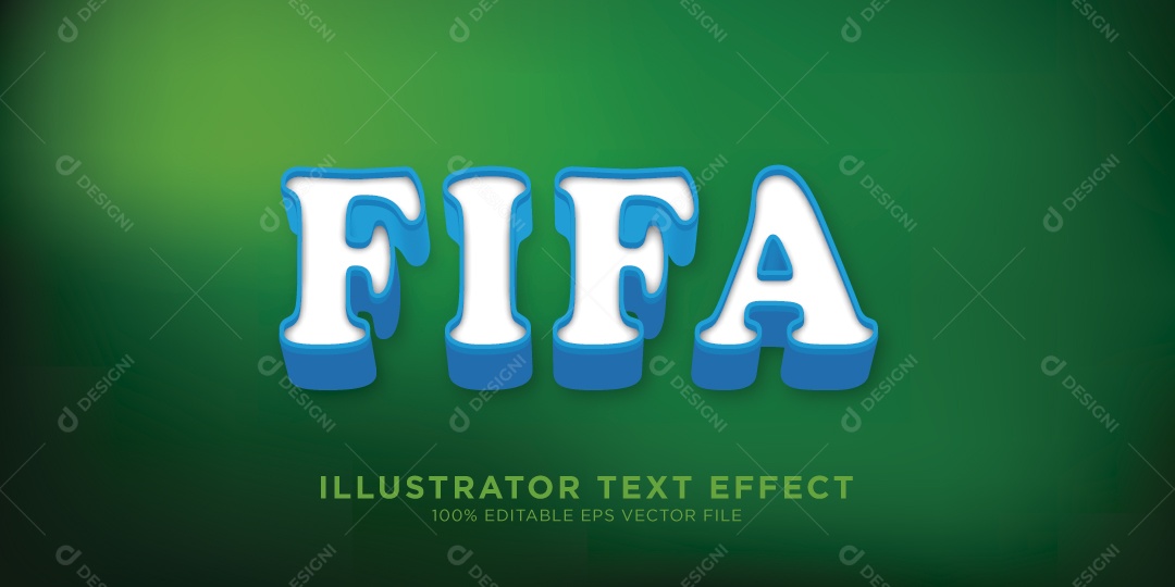 Efeito de Texto Ilustração Vetor EPS Editável