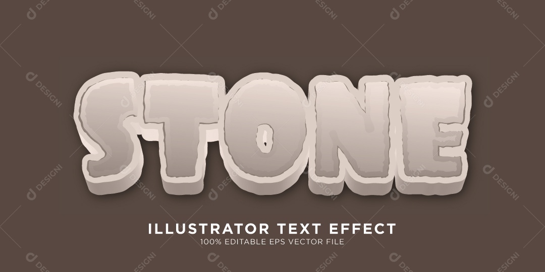 Efeito de Texto Ilustração Vetor EPS Editável