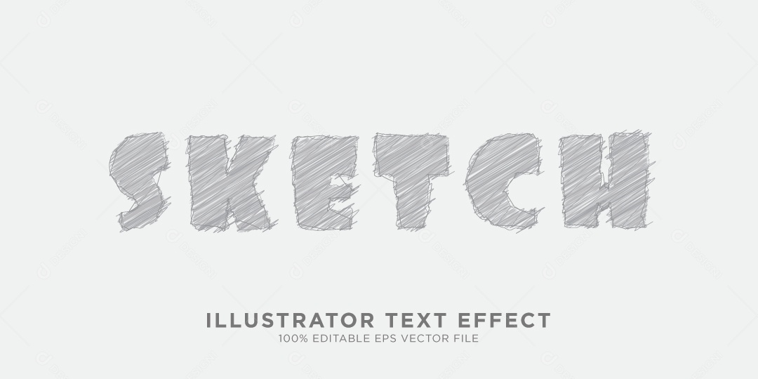 Efeito de Texto Ilustração Vetor EPS Editável