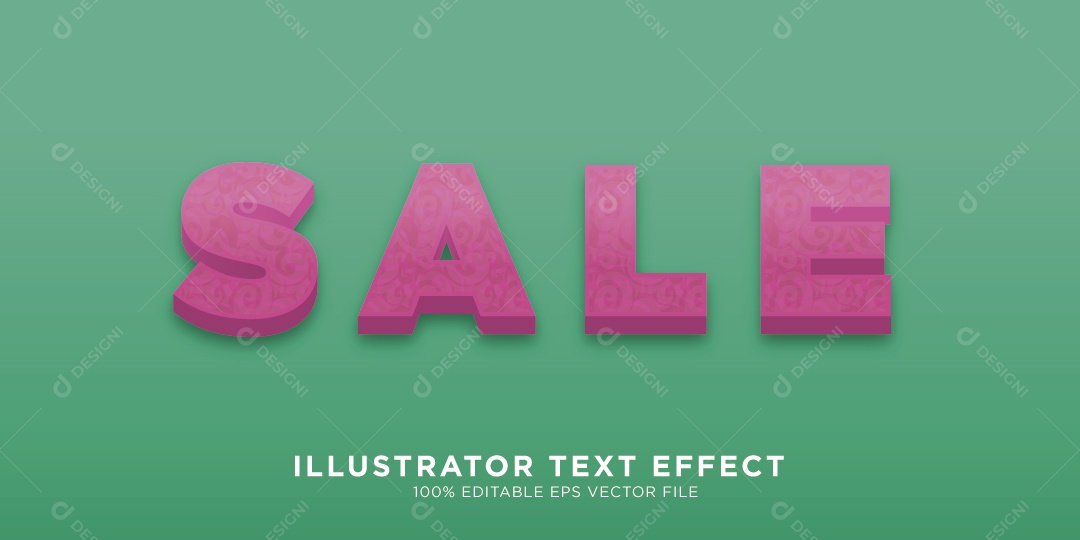 Efeito de Texto Ilustração Vetor EPS Editável