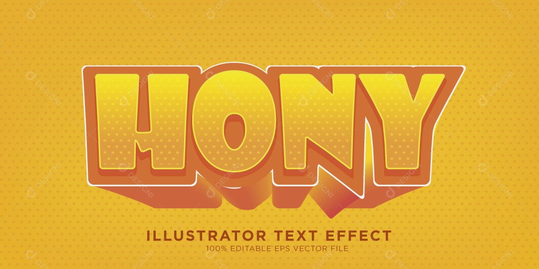 Efeito de Texto Ilustração Vetor EPS Editável