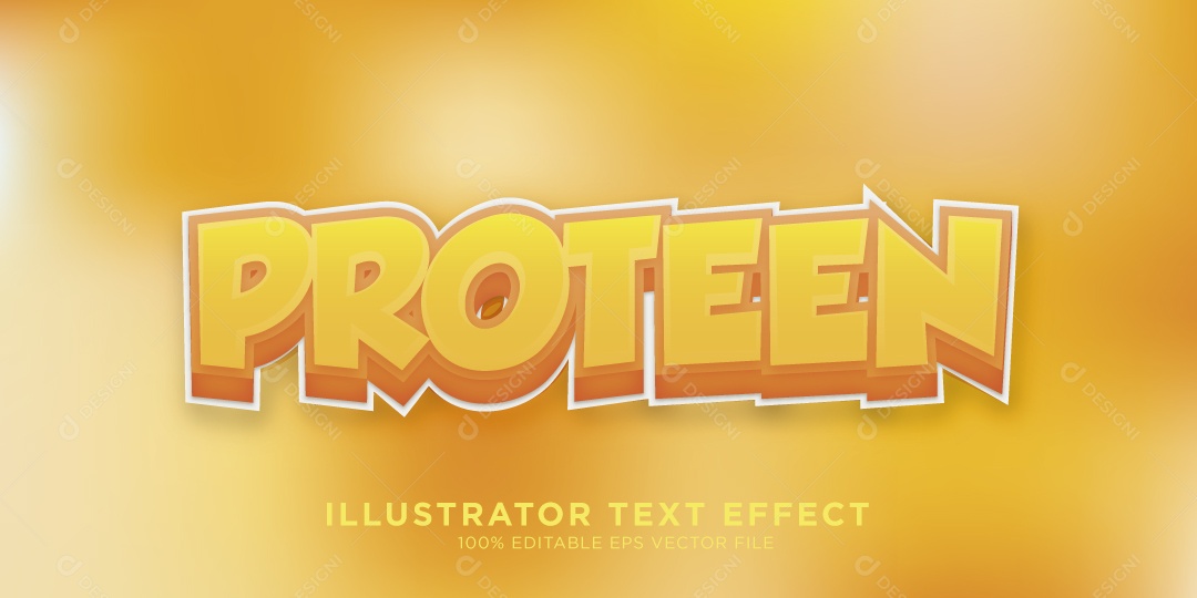 Efeito de Texto Ilustração Vetor EPS Editável