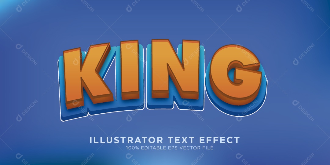 Efeito de Texto Ilustração Vetor EPS Editável