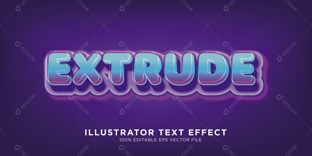 Efeito de Texto Ilustração Vetor EPS Editável