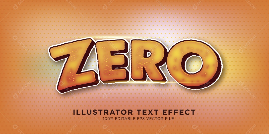 Efeito de Texto Ilustração Vetor EPS Editável