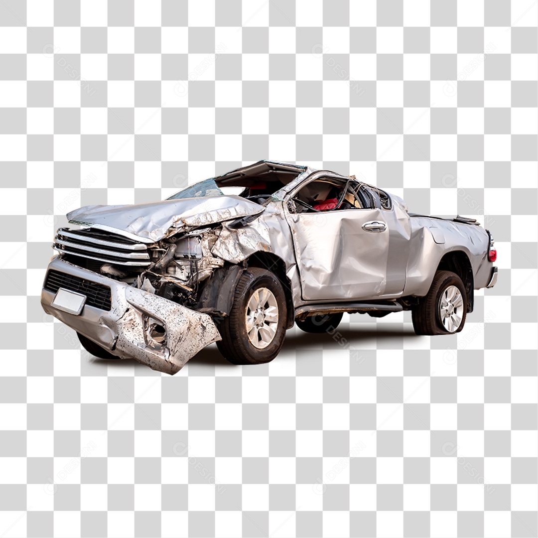 Carro Batido Amassado PNG Transparente