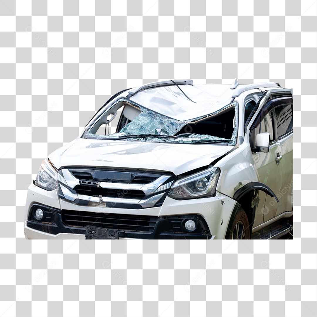 Carro Batido Amassado PNG Transparente